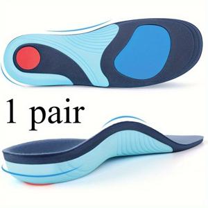TEMU 1켤레 헤비 듀티 깔창, 발꿈치 및 발가락 충격 흡수 아치 지지, 작업화, 스니커즈용 미끄럼 방지 디자인, 평발, 하루 종일 서 있기 및 중량 리프팅 - 남녀공용, 내구성 있는 소재, 오래 지속되는 편안함, 장시간 서 있기