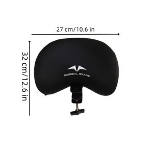 TEMU 사무실 의자용 범용 헤드레스트 부착 장치. 높이 및 각도 조절이 가능한 탄성 쿠션으로 머리를 지지하며, 인체공학적 사무실 좌석을 위해 설계되었습니다.