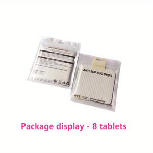 TEMU 2개/4개/8개 초박형 미끄럼 방지 카펫 그립, 1mm 보이지 않는 미끄럼 방지 테이프, 세탁 및 재사용 가능, 가정, 사무실 및 복도용 – 흰색, 직사각형, 매끄러운 표면에 안전하게 고정, 카펫 가장자리 보호대, 보이지 않는 그립, 내구성 있는 접착제