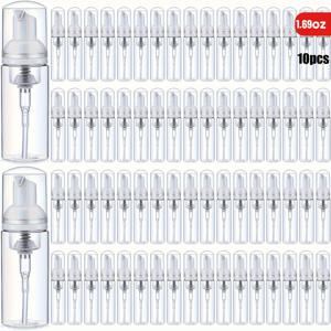 TEMU 10/20/30개입 1.69Oz 플라스틱 폼 핸드 소파 디스펜서, 리필 가능 속눈썹 샴푸 병, 재사용 가능한 여행용 메이크업을 위한 펌이 있는 작은 속눈썹 클리닝 폼 병