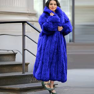 TEMU 플러스 사이즈 - 플러스 사이즈 - 여성 플러스 사이즈 롱 인조 토끼 코트, 패셔너블, 캐주얼, 엘레강트, 인조 코트