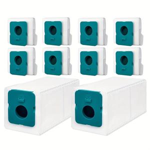 TEMU 삼성 Bespoke Jet VCA-ADB95 청소 세트 진공청소기 가방 10팩, 삼성 Bespoke Jet 완전형 추가 먼지백 액세서리, 삼성 클린 VS20A95923W 교체용 부품 팩