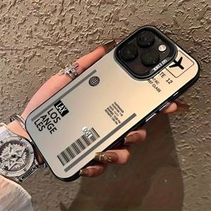 TEMU 휴대폰 케이스 - 아이폰 호환 패셔너블 비행기 태그 폰 케이스