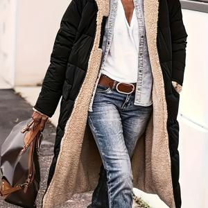 TEMU 여성용 캐주얼 롱 코트