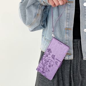 TEMU 휴대폰 케이스 - 삼성 갤럭시 S25+ S25 울트라 S25 엣지 S25 FE S24+ S24 울트라 S24 FE S20 FE S10E S10 5G S10+ S10 라이트 S9 S21 S20+ FE 4G 5G 라이트 울트라에 적합, 카드 슬롯 및 카드 슬롯이 있는 넥스트랩 포함, 나비 패턴 브래킷 멀티 슬롯 보호 Ph