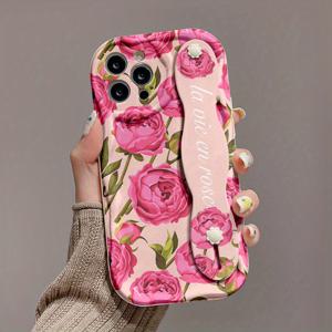 TEMU 휴대폰 케이스 - TPU 소재 낙하 방지 크림 스트랩 스타일 애니메이션 패턴 프린팅, Apple 시리즈 11, 12, 13, 14, 15, 16 Pro Max 및 Samsung 시리즈 A06, A16, A26, A36, A56, S23, S25 Ultra에 적합