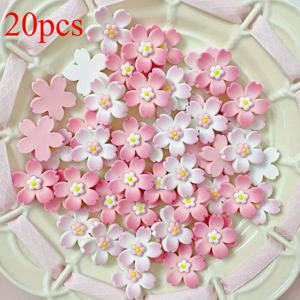 TEMU 솔리드 컬러 벚꽃 레진으로 제작된 매력적인 고급스러운 액세서리 (헤어핀, 머리끈, 휴대폰 케이스, 물컵, 신발 장식 포함)