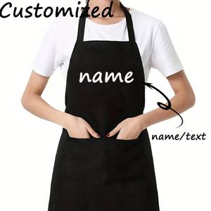 TEMU 맞춤형 랩 사진 또는 텍스트 앞치마, 3가지 색상 제공. 내구성 있는 폴리에스터 혼방 소재, 조절 가능한 허리 사이즈. 홈 쿠킹과 베이킹 애호가에게 적합. 할로윈과 크리스마스 선물로 이상적