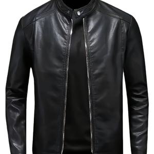 TEMU 남성 겨울 캐주얼 재킷, 스탠드 칼라, 커프스 스탠드 칼라, 클래식 패션 스타일 코트 남성 재킷