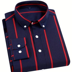 TEMU 남성용 비즈니스 캐주얼 셔츠 - 슬림하고 편안한 핏, 다양한 색상의 클래식 시리즈