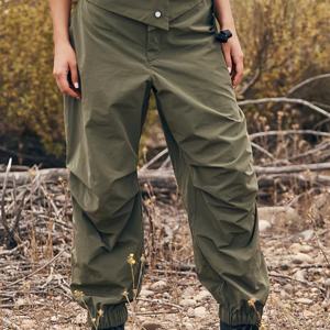 TEMU YY0826033 야외 캐주얼 허리 디자인 여성용 멜빵 바지