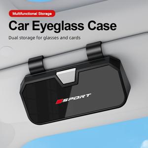 TEMU 1개 스포츠 스타일 휴대용 차량용 안경 홀더, 차량 햇빛 가리개 안경 보관, 푸시 버튼 스위치, 모든 차량 모델에 사용 가능, 모든 종류의 안경 보관에 적합, 차량용 안경 홀더 햇빛 가리개 고글 클립