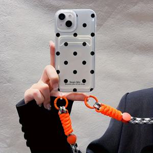 TEMU 온디맨드 아이폰 17ProMax/17/17Pro/17Air/16/16 Pro/16 Plus/16 Pro Max, 15/11용 투명 카드 폰 케이스, 풀 바디 보호, 내구성, 충격 방지, 방수, 창의적 디자인, 초슬림 소프트, 랜야드 포함