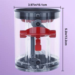 TEMU V12 Detect Slim, SV20, SV30, SV46 및 SV49 Detect 시리즈 진공 청소기 부품과 호환되는 제품. 모델 965272-01용 교체용 먼지통 구성품