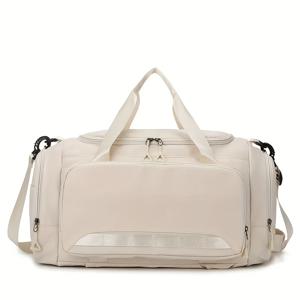 TEMU 대용량 여행용 헬스백, 스타일리시한 다기능 백팩, 휴대용 스포츠 및 피트니스 신발 보관 가방, 기내용 데이팩, 여행, 요가, 캠핑, 주말 숙박용 가방으로 적합