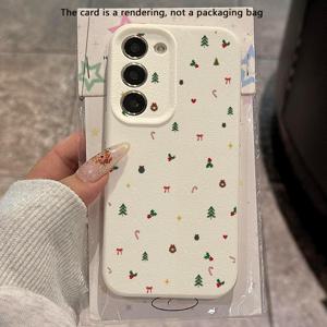 TEMU 삼성 갤럭시 S23/S22/S24/S21 울트라/S20/A31/A32/A55/A72/A52S/A34/S23 울트라/S10용 가볍고 달콤한 크리스마스 요소 패턴 휴대폰 케이스, 낙하 방지, , 신상, 패셔너블, TPU 보호 커버, 선물, 비즈니스, 라이트 럭셔리 스타일