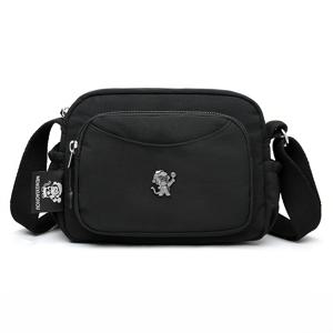 TEMU 여성용 크로스바디 백, 단색 중년 엄마 가방, 스몰 스퀘어 백, 다중 수납 지퍼 숄더백, 지퍼형 나일론 소재, 쇼핑, 외출, 통근 및 여행에 적합