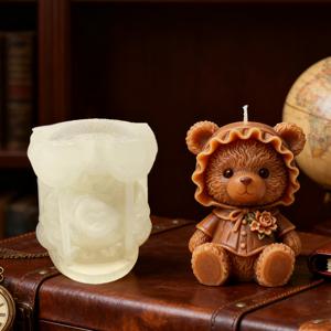 TEMU 디럭스 3D 캔들 실리콘 몰드 - 정교한 디테일로 사랑스러운 수제 캔들 제작, 생일, 크리스마스, 홈 데코에 이상적 | 논스틱, 쉬운 탈형, 재사용 가능