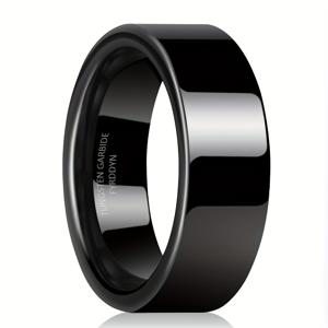 TEMU 8mm 남성용 링, 패션 캐주얼 심플 밴드 반지, 크리스마스, 생일, 휴일, 베스트 프렌드를 위한 완벽한 선물