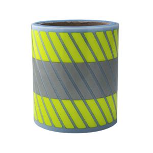 TEMU 형광 노랑 & 빨간 줄무늬 반사 열전달 비닐, 고온 다림질 반사 테이프, 의류, 작업복, 백팩, 야간 러닝 의류용 반사 열전달 시트, 사이즈 5cm X 100cm