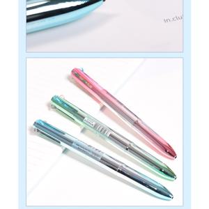 TEMU 1-3개 4색 그라데이션 젤 펜 + 교체 가능한 잉크 , 학교에서 노트-taking 및 문제 해결에 적합, 플래너 마커, 빠른 건조 및 부드러운 멀티 컬러 통합 펜, 크리스마스 및 할로윈 선물로 좋습니다