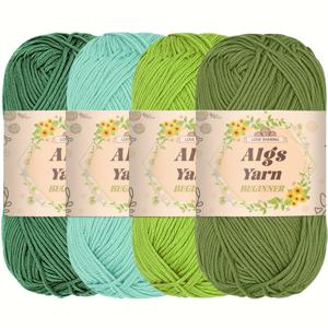 TEMU 4개 세트 200g 아크릴 니트 실 세트, 1.76oz 당 스킨 - 부드럽고 내구성 강한 DIY 니트 & 크로셰 프로젝트용 (스카프, 모자, 장갑, 담요, 공예, 겨울 공예, 편안한 의류, 다용도 수제 제품, 매끄러운 질감, 고품질 섬유, 내구성 있는 소재, 공예 용품, 공예 애호가를 위한)