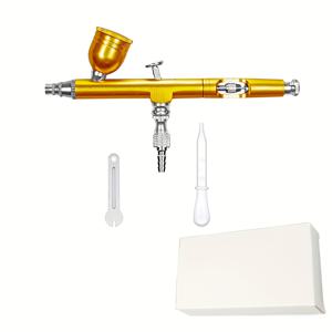 TEMU 0.3mm 듀얼 액션 중력 에어브러시 펜 - 케이크 데코, 네일 아트, 미용 & 모델 페인팅용 메탈 수동 페인트 스프레이 - 정밀 제어, 인체공학적 디자인, 다양한 색상 옵션 (레드, 블루, 블랙, 골든) - 취미 애호가 & 전문가에게 적합