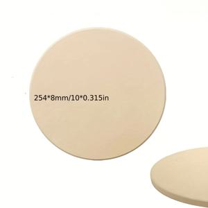 TEMU 10인치 원형 피자 스톤, 코디에리트 베이킹 트레이, 그릴에서 피자 및 빵을 베이킹하는 데 적합, 다양한 크기의 피자 및 빵에 이상적