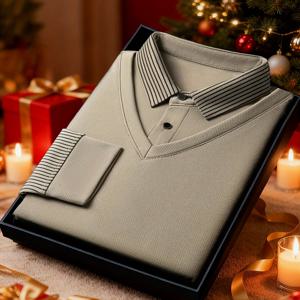 TEMU 선물 상자 미포함. 이 제품은 유럽 및 미국 겨울철에 완벽한 세련되고 따뜻한 남성용 스웨터입니다. 인조 투피스 셔츠 칼라가 특징이며 비즈니스 캐주얼 디자인으로 다양한 색상으로 제공됩니다. 부드러운 니트 소재로 제작되었습니다.