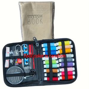 TEMU 39개 재료, 100개 이상의 실 색상, 색상별 스티치 가이드, 튼튼한 원단 보관 상자가 포함된 초보자를 위한 종합 재봉 및 자수 키트입니다. 이 다재다능한 수공예 세트는 손바느질, 십자수 및 자수에 적합합니다.