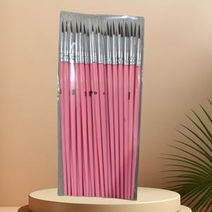 TEMU 30개 세부 페인트 브러쉬 세트 - 미니어처 & 공예용 #0 #00 #000 사이즈 나일론 브리스틀, 수채화 & 유화에 적합 - 정밀 브러쉬, 작은 모델, 인형집 장식, 임시 & 전문 아티스트용