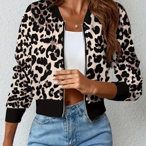 TEMU 여성 캐주얼 프린트 올오버 패션 재킷