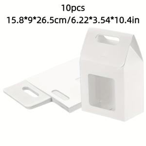 TEMU 그녀/남자를 위한 선물 10/36개입 휴대용 투명 창 크라프트 종이 상자, 파티 결혼 기념일 선물 상자, 발렌타인데이, 어버이날, 라마단, 졸업 시즌 선물 포장 상자