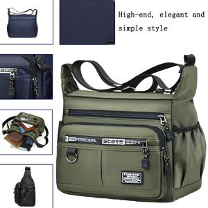 TEMU 남성용 크로스바디 백 – 남녀 패션 크로스바디 백 – 가볍고 조절 가능한 숄더 스트랩, 멀티 포켓 디자인으로 여행, 쇼핑, 데이트 및 학교 사용에 적합합니다. 휴일 선물로 최고의 선택입니다. [지퍼 방향 랜덤]