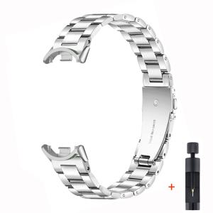 TEMU 샤오미 미밴드 10 9 8용 스테인리스 스틸 시계 스트랩, 미밴드 8 교체용 손목밴드 브레이슬릿 코레아