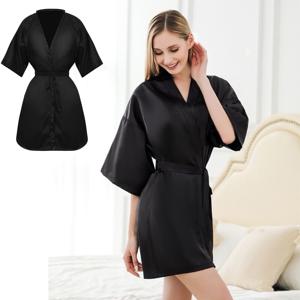 TEMU 살롱 미용실 특별 일체형 앞치마, 로브, 헤어 살롱 숄, 가정용 청소 스모크, 스파 천, 스파 작업복, 조절 가능한 허리 밴드, 대부분의 사람에게 적합