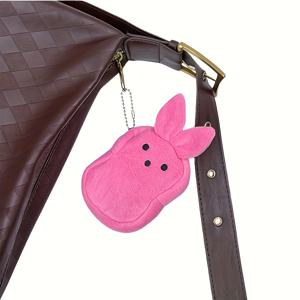 TEMU 휴대용 토끼 모양 동전 지갑, 이어폰 파우치, 립스틱 케이스, 일상 외출 및 보관에 이상적, 휴가 선물로도 최고의 선택