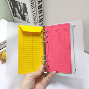 TEMU 12색 봉투 + PP 바인더 1세트, 바인더 호환, 십대 재정 관리 도구, 현금 봉투 홀더, 주간 및 월간 재정 추적용, 친구 선물, 예산 계획, 비용 추적, 정리된 재정 도구