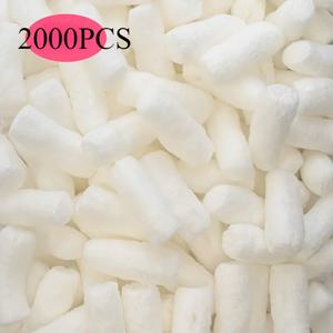 TEMU 2000개 재활용 가능 포장용 폼비즈, 정전기 방지 배송 패드, 무ฝุุ름 내마모성 틈새 충전재, 화이트, 산업용 포장 충격 보호