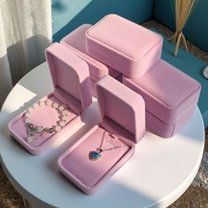 TEMU 벨벳 팔찌 상자 3개, 세련된 주얼리 보관함, 견고하고 내구성 있는 선물 상자, 목걸이, 반지, 팔찌, 메달 진열장용, 휴대용 주얼리 정리함, 결혼식, 결혼기념일, 밸런타인데이, 어머니의 날, 기념일용
