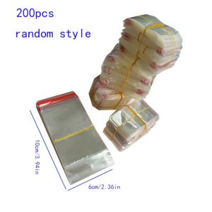 TEMU 200개 자가 점착식 무자국 가방 | PE 재질, 후크 앤 루프 잠금, 재사용 가능, 방진, 방진, 주얼리, 귀걸이, 모자, 주방 필수품, 펜, 노트북, 사무실 데스크탑 수납을 위한 다양한 크기 제공