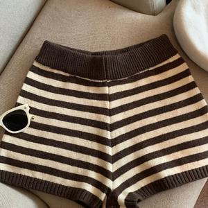 TEMU 컬러 블로킹 반바지, 탄성 허리 밴드, 여름철 데일리 외출복으로 완벽한 여성용 다용도 캐주얼 팬츠