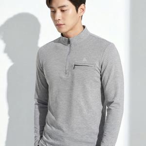 TEMU 남성 쾌적한 고신축성 긴팔 집업 티셔츠 선스타(M5ST22)