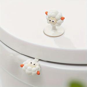 TEMU 다용도 변기커버 캐릭터 변기뚜껑 손잡이 2종세트