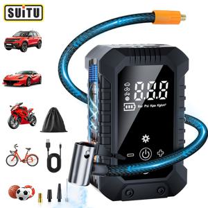 TEMU 2026년형 신형 차량용 에어 펌프, 휴대용 핸드헬드 에어 컴프레서, 무선 디지털 타이어 공기 주입기, 대용량 배터리, 빠른 공기 주입, 다양한 노즐 장착, 자동차, 트럭, 밴, SUV 등에 적합, 친구를 위한 이상적인 휴일 선물
