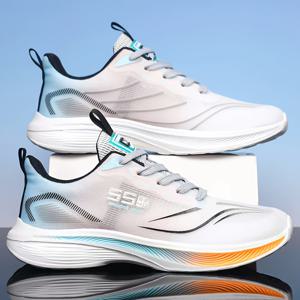 TEMU 3가지 색상 남성용 통기성 메쉬 캐주얼 스니커즈 | 봄/여름, 부드러운 미끄럼 방지 충격 흡수 밑창, 러닝 및 야외 활동에 적합, 플러스 사이즈, 3가지 색상으로 제공