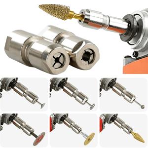 TEMU 헤비 듀티 M14 앵글 그라인더- 척 어댑터 | 3mm/6mm 연마 부착 장치, 금속, 나무, 돌, 콘크리트용 공구 홀더 - 스틸 재질, 드릴 호환