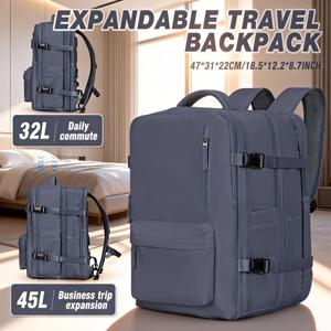 TEMU 여성용 백팩 1개 - 도난 방지 확장형 캐리온 노트북 백팩, 라이언에어 및 EU 항공기 여행용 - 튜브 게이트 가능 캐빈, 조절 가능한 스트랩, EU 사이즈 40x30x20cm, 노트북 수납공간, 비즈니스 및 대학용