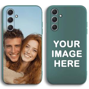 TEMU 휴대폰 케이스 - 삼성 갤럭시 S26 S25 S24 S20 울트라 FE 플러스 A07 A37 A26 노트 20 등 다양한 모델과 호환되는 맞춤형 사진 휴대폰 케이스, 맞춤형 실리콘 소프트 사진 커버, 생일 친구 가족 결혼식 발렌타인데이, 그린