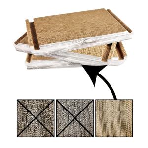 TEMU 1개 내구성 강한 삼각형 고양이 강아지 스크래칭 보드 - 다기능 훈련용 고양이 클라이밍 포스트, 튼튼한 골판지 베이스, 쉬운 조립, 사계절 실내/야외 놀이 및 운동, 강아지 스크래처, 펫 운동 장비, 견고한 구조. 다중 고양이 가정에 적합, 미끄럼 방지 안정적 디자인, 빠른 조립, 가구 보호용